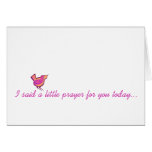 I said a little prayer... greeting card