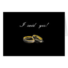 I  said   yes! card