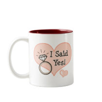 I Said Yes Engagement Mug