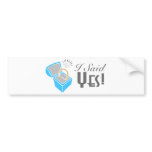 I Said Yes! (Engagement Ring Box) bumper stickers