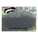I saved you a bite... greeting card