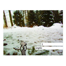 i sceptic post card