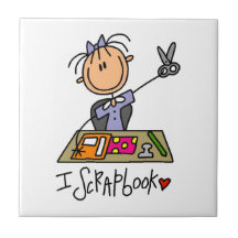 I Scrapbook Ceramic Tile