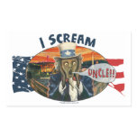 I Scream Uncle Logo Rectangle Stickers
