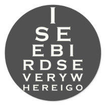 I See Birds Eyechart