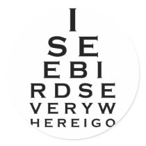 I See Birds Eyechart