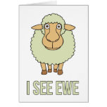 I See Ewe Greeting Card