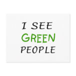 I See Green People St Pattys Day postcards
