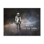 I see no god up here post cards