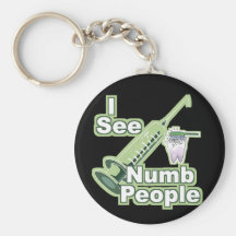 I See Numb People Key Chains