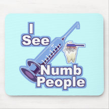 I See Numb People Mousepads