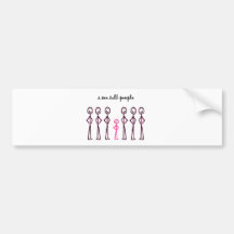 I See Tall People Bumper Sticker