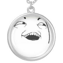 I See What You Did Comic Face Personalized Necklace