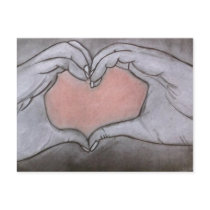 I send my heart... postcards