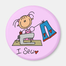 I Sew T-shirts and Gifts Refrigerator Magnets