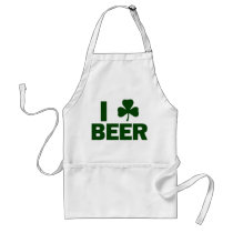 I Shamrock Beer Apron