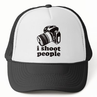 I Shoot People! Mesh Hat by visualnewbie