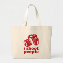 I Shoot People - Red Tote Bag