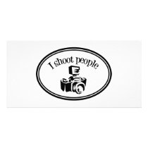 I Shoot People Retro Photographer's Camera B&W