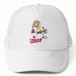 I SHOP Stick Figure T-Shirts & Gifts hats
