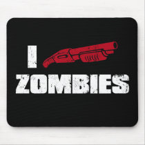 i shotgun zombies mouse mats