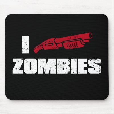 i shotgun zombies mouse mats by strk3