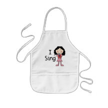 I Sing Female Tshirts and Gifts Aprons