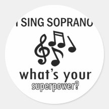 I sing Soprano Stickers