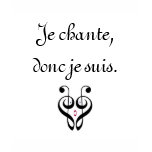 I Sing, Therefore I Am! (French) t-shirts