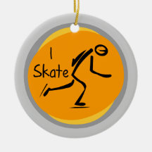 I Skate T-shirts and Gifts Christmas Tree Ornaments