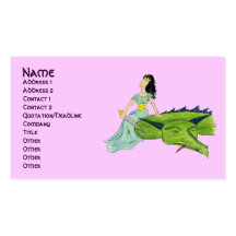 I SLAYED THE DRAGON - PRINCESS profile card Business Card