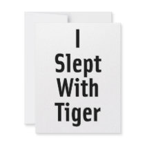 I Slept With Tiger Custom Announcements