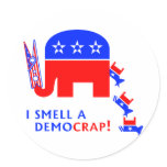 I Smell A Democrap stickers