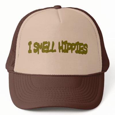 I SMELL HIPPIES HAT by TheBigTees