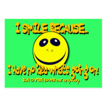 I SMILE BECAUSE... Tract Cards /
