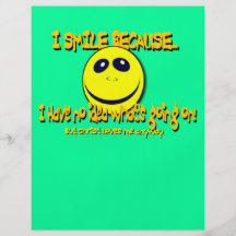 I SMILE BECAUSE...V1 FULL COLOR FLYER