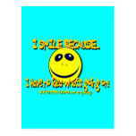 I SMILE BECAUSE...V1 POSTCARDS
