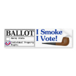 I Smoke And I Vote Bumper Sticker bumper stickers