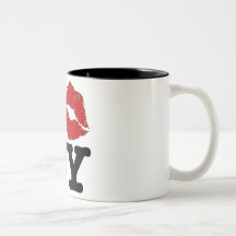I "smooch" New York Mugs