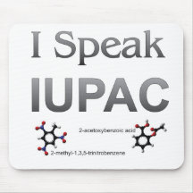 I Speak IUPAC Chemistry Nomenclature Mousemat