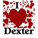 I Splatter Heart Dexter T-Shirt