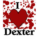 I Splatter Heart Dexter T-Shirt