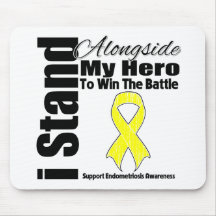 I Stand Alongside My Hero Endometriosis Mousemats