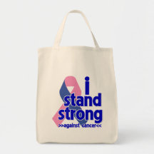 I Stand Strong Against Male Breast Cancer Tote Bag