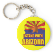 I stand with Arizona Key Chains