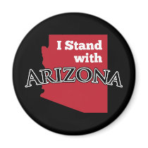 I Stand With Arizona Refrigerator Magnet