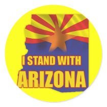 I stand with Arizona Stickers
