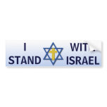 I Stand With Israel bumper stickers