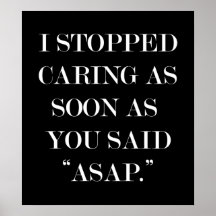 I stopped caring... print