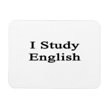 I Study English Rectangle Magnets
